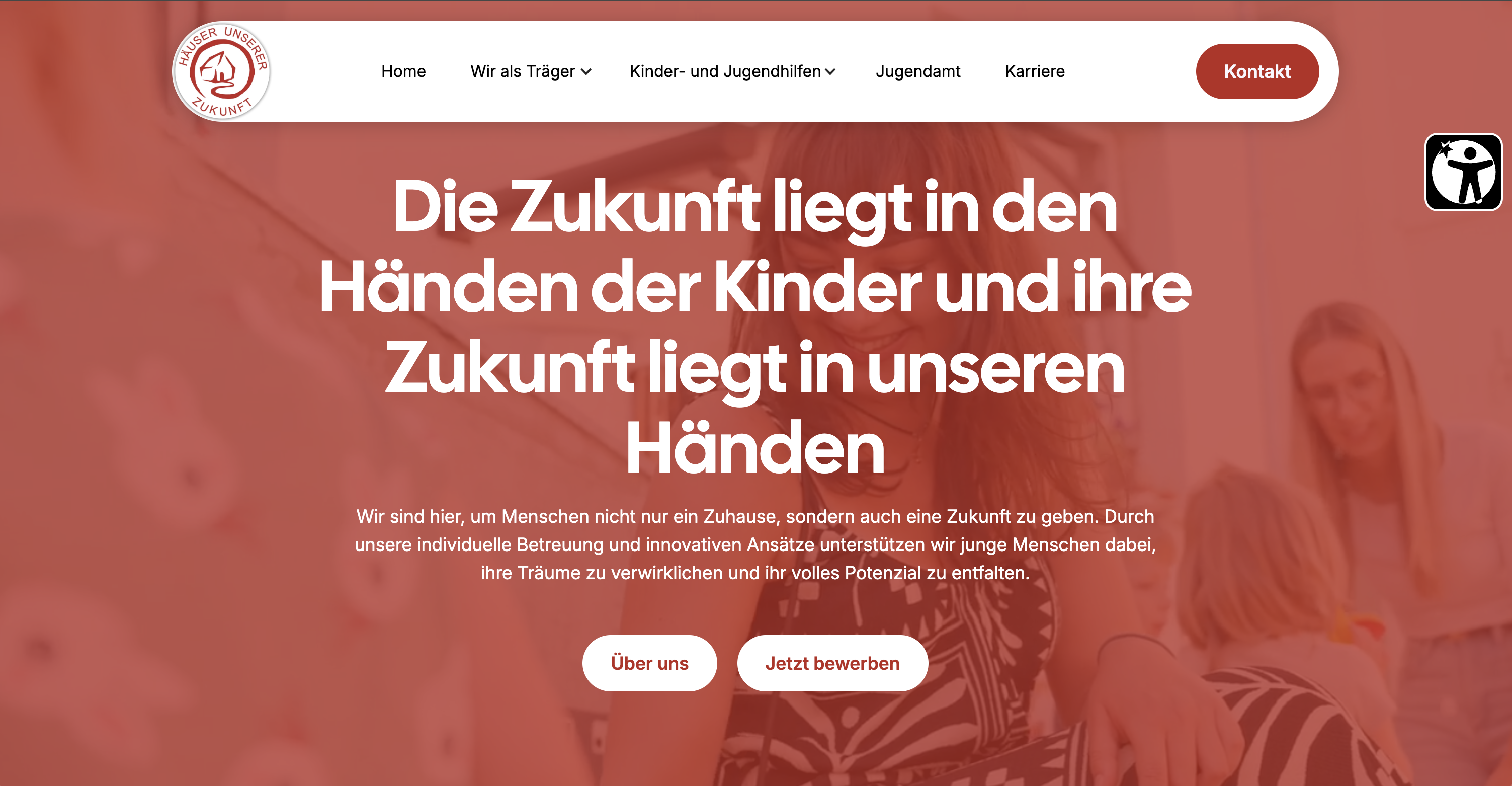 Website von Häuser unserer Zukunft