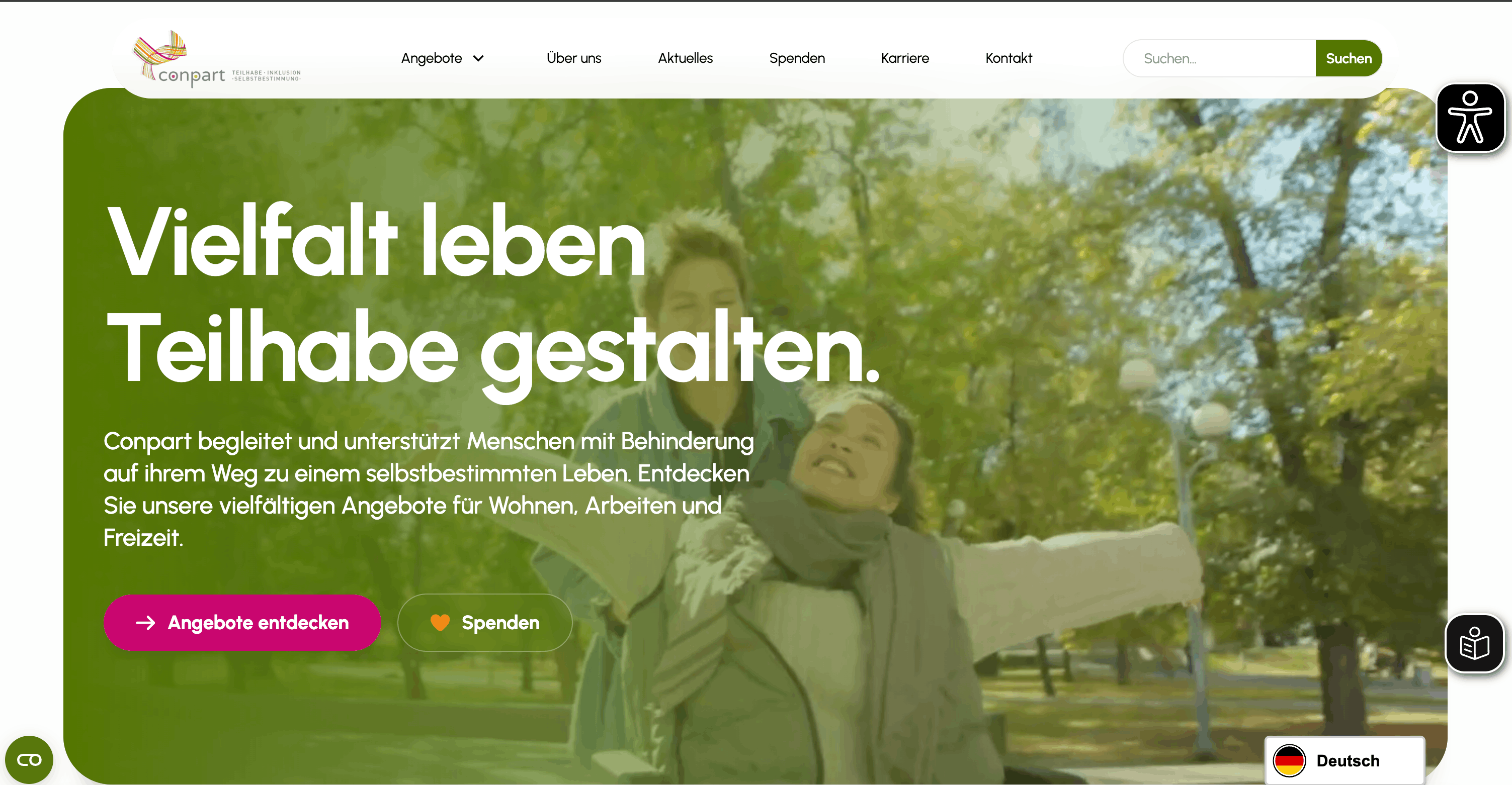 Website von Conpart Bremen