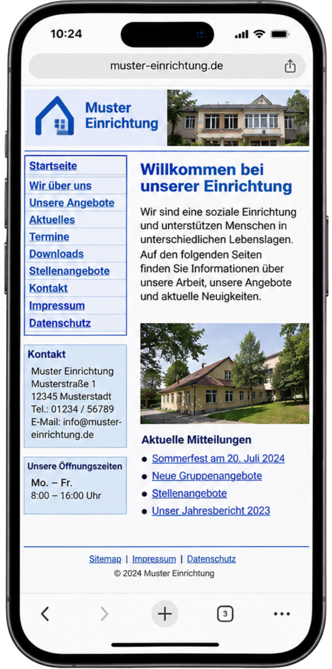<alte mobile Website