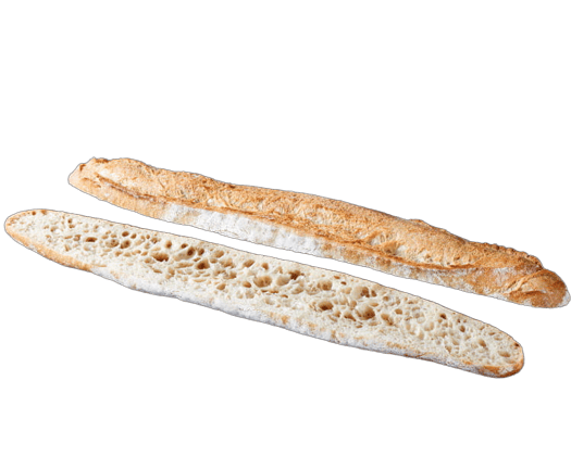 Photo du pain baguette gauloise, produit artisanal de la boulangerie Une Tartine de Bonheur.