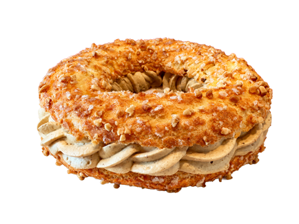 Photo de la pâtisserie paris‑brest, dessert fait maison par Une Tartine de Bonheur.