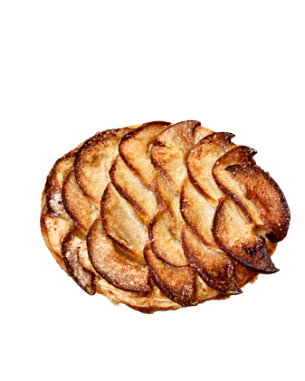 Photo de la pâtisserie tartelette fine aux pommes, dessert fait maison par Une Tartine de Bonheur.