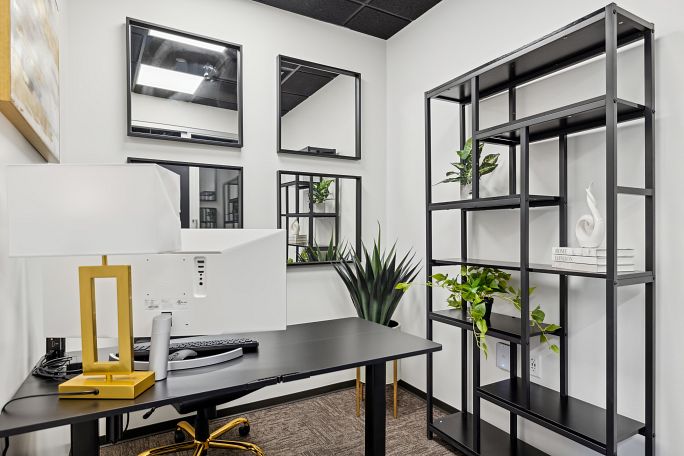 Interior office with desk