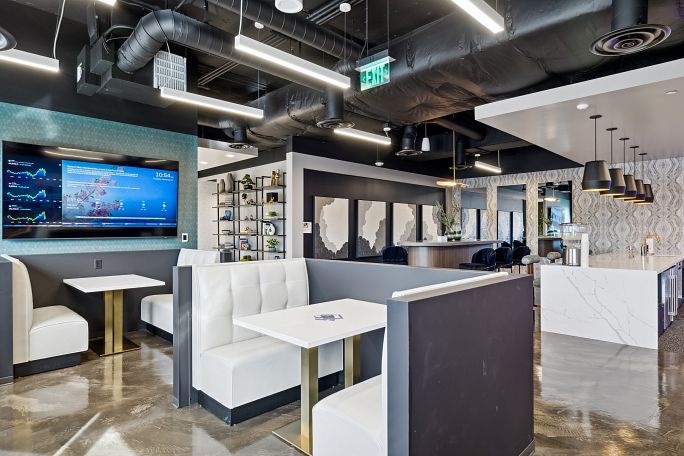 coffee and sitting area