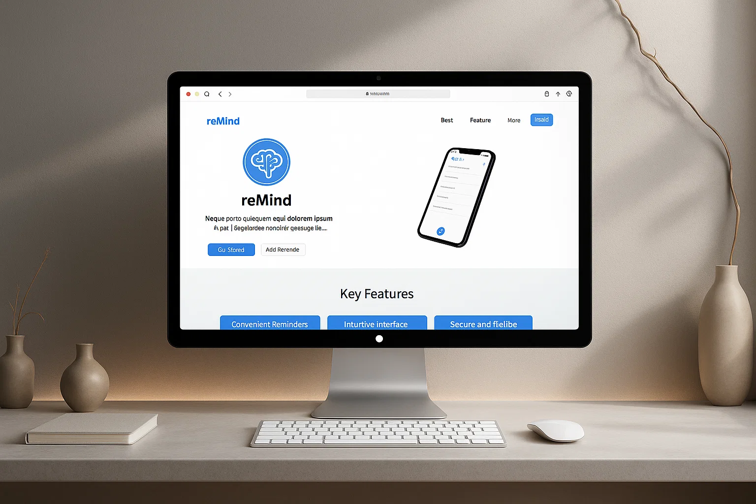 [interface] image of a computer showcasing educational software (for a edtech)
