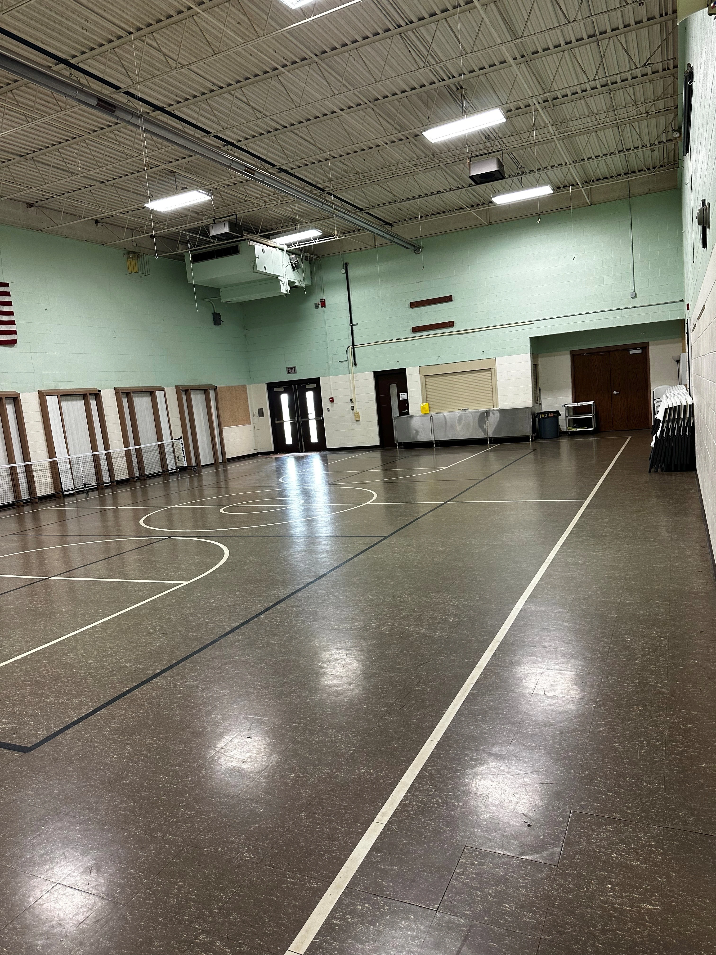 Village of Atkinson cafeteria for rent.