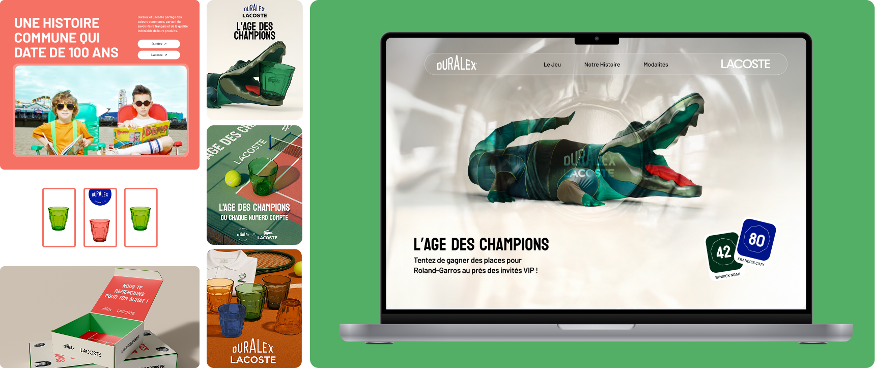 projet fictif lacoste duralex campagne de communication concept