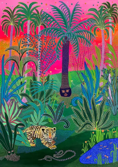 Le petit tigre et le serpent