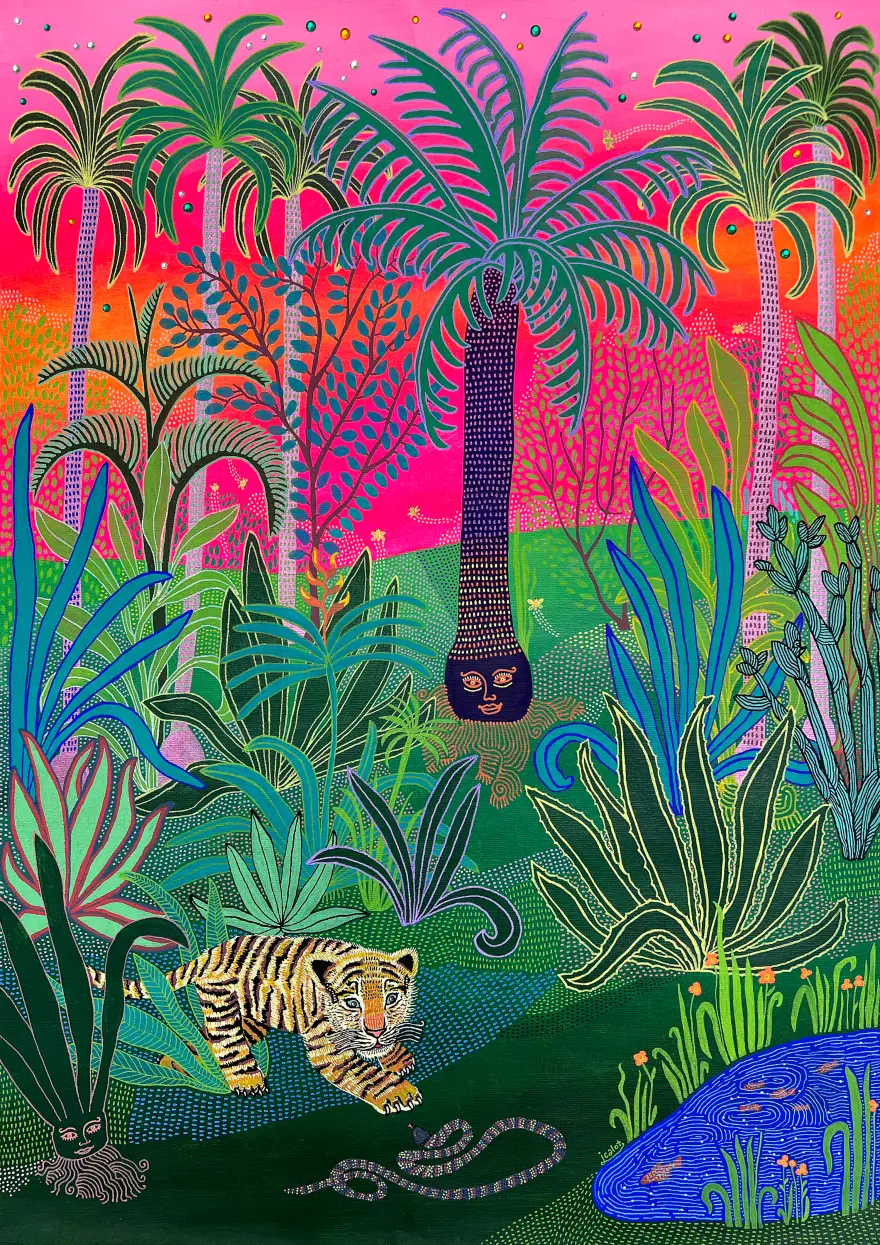Le petit tigre et le serpent
