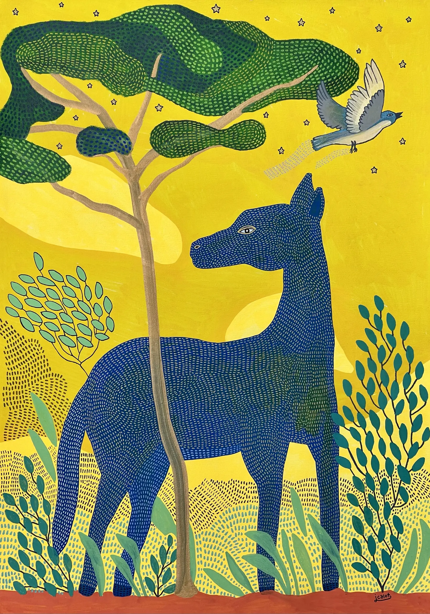 Le cheval bleu