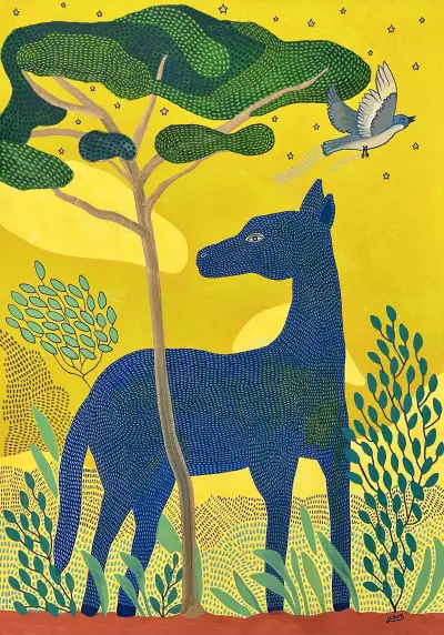 Le cheval bleu