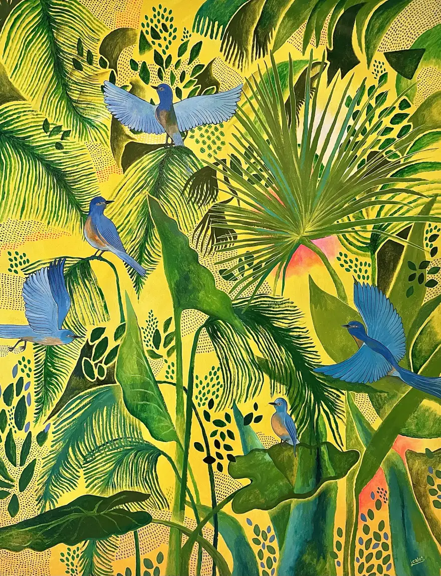 Les oiseaux bleus 