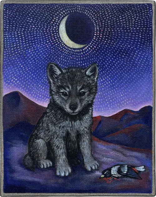 Le loup et l'oiseau