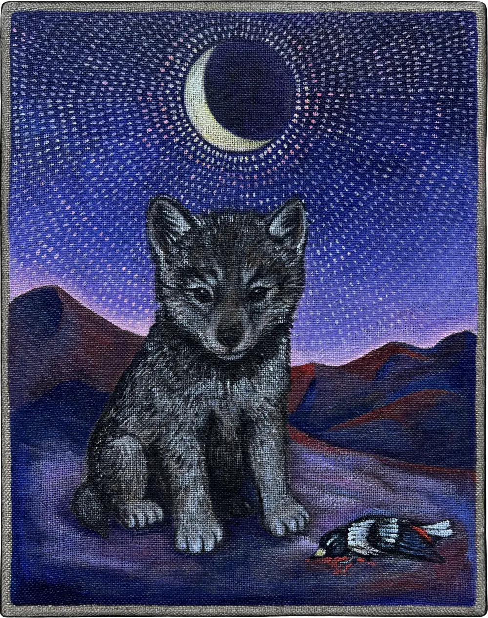 Le loup et l'oiseau