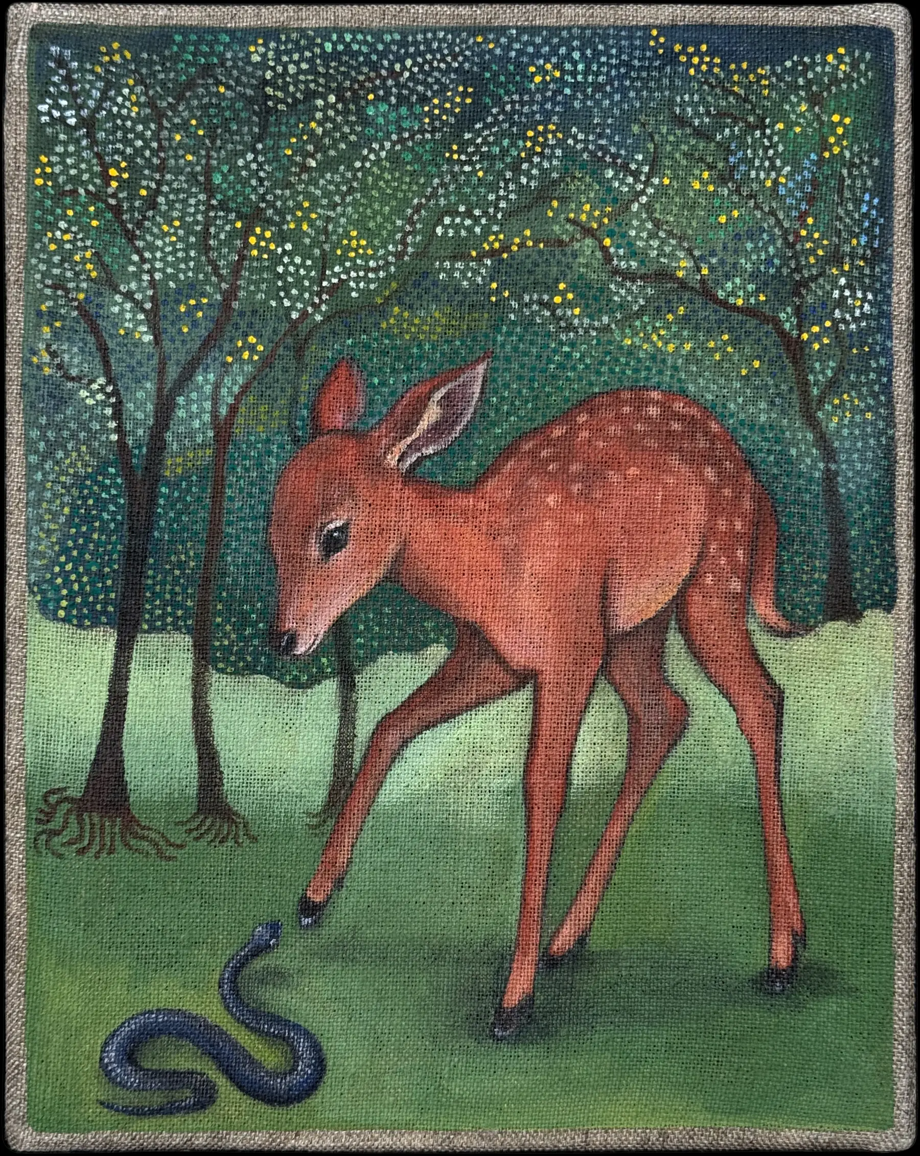 La biche et le serpent