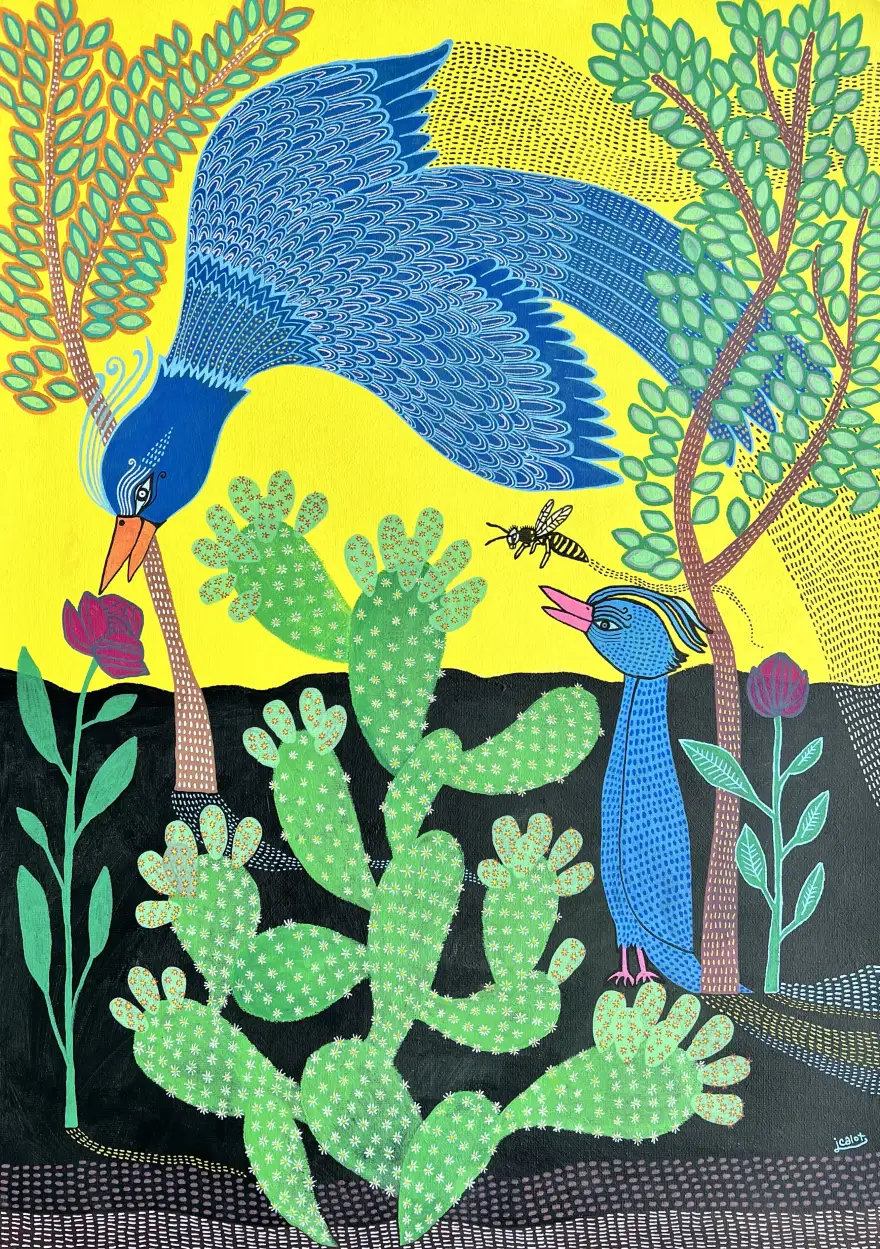 Le cactus et la guêpe