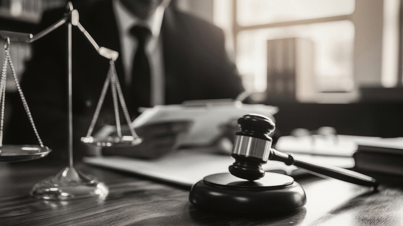 Personal injury lawyer discussing case close up