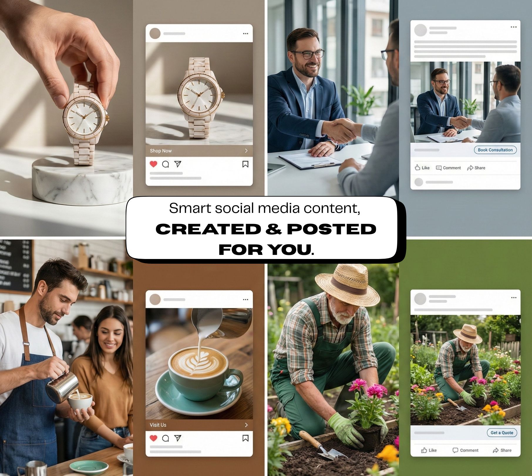 AI-generated social media post sample for a fashion brand, created by Krailo Social