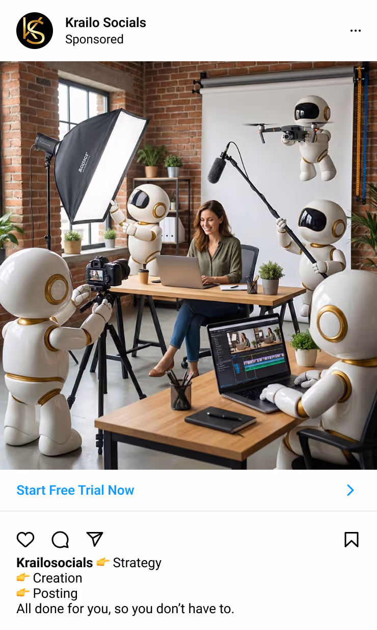 A chart comparing competitive intelligence market to digital marketing ROI created by Krailo Socials