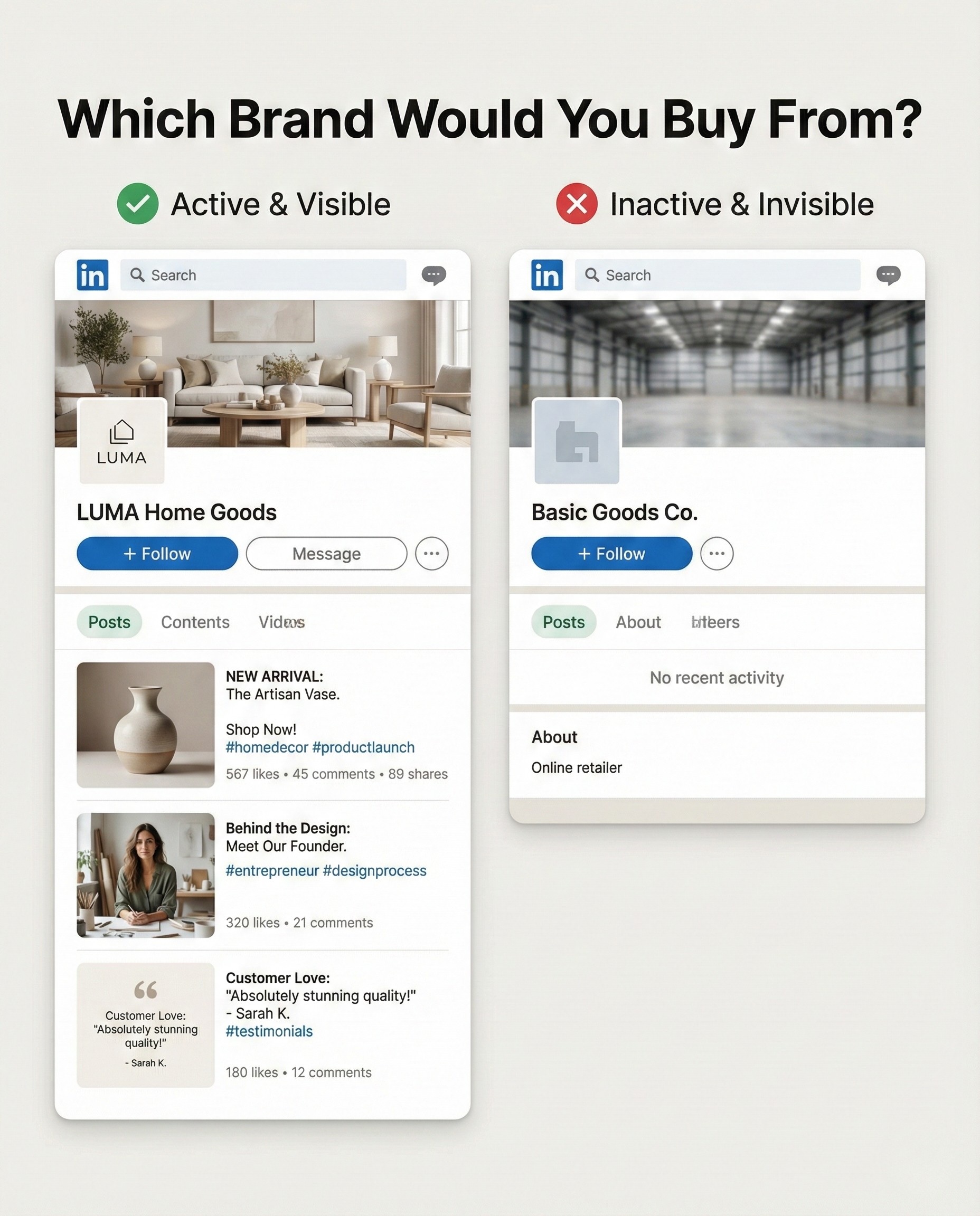 Story post of Krailo Socials Mascot Gary selecting optimal content for clients