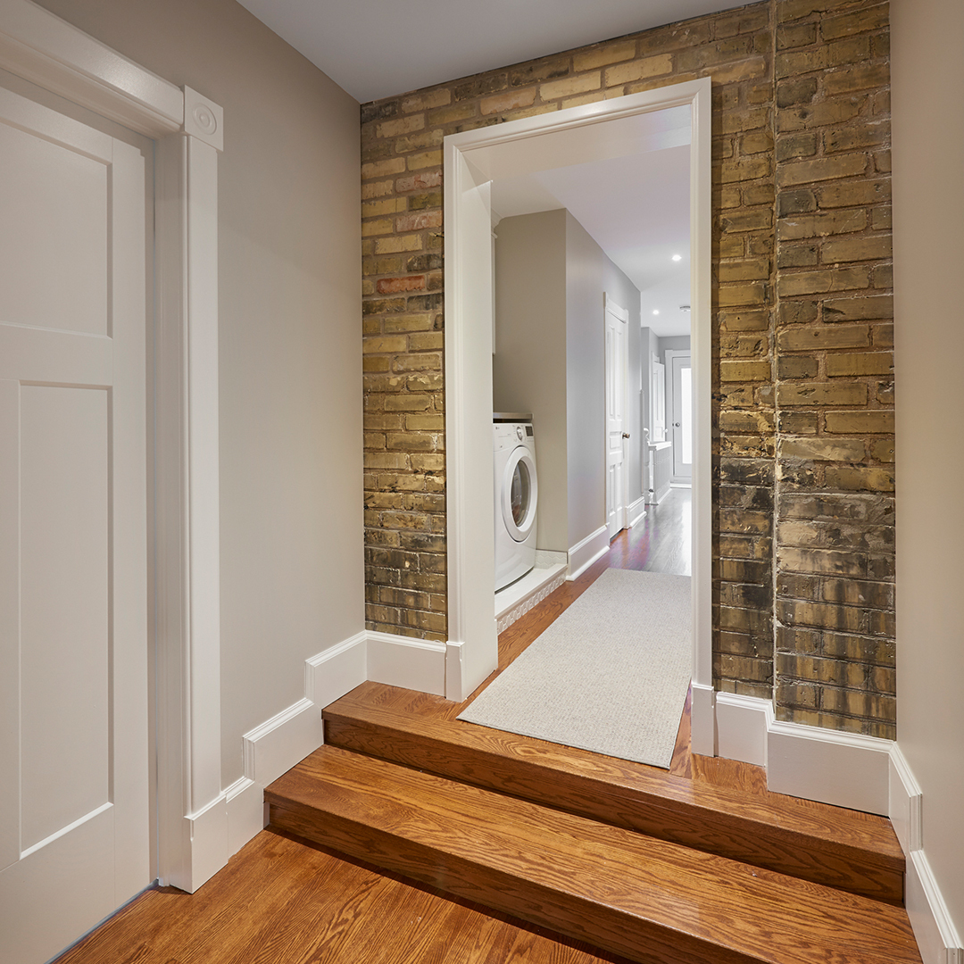 This archway is a perfect example of the old meets new vibe we were asked to bring to this century home.