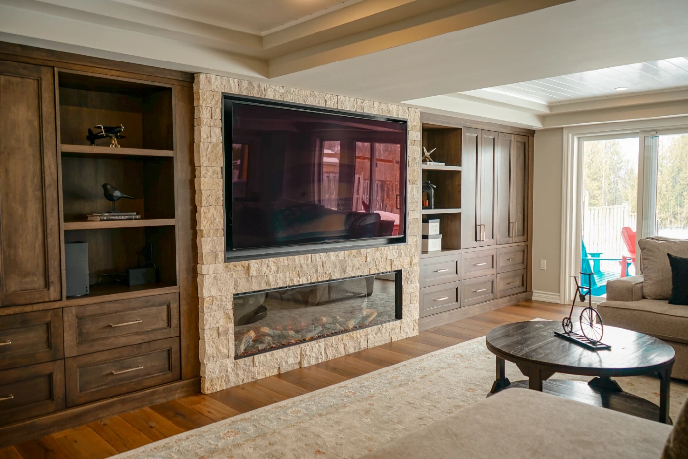 Maximizing Family Living: A Thoughtful Basement Addition with Outdoor Flow  - renovation project gallery image 3 by Pioneer Craftsmen