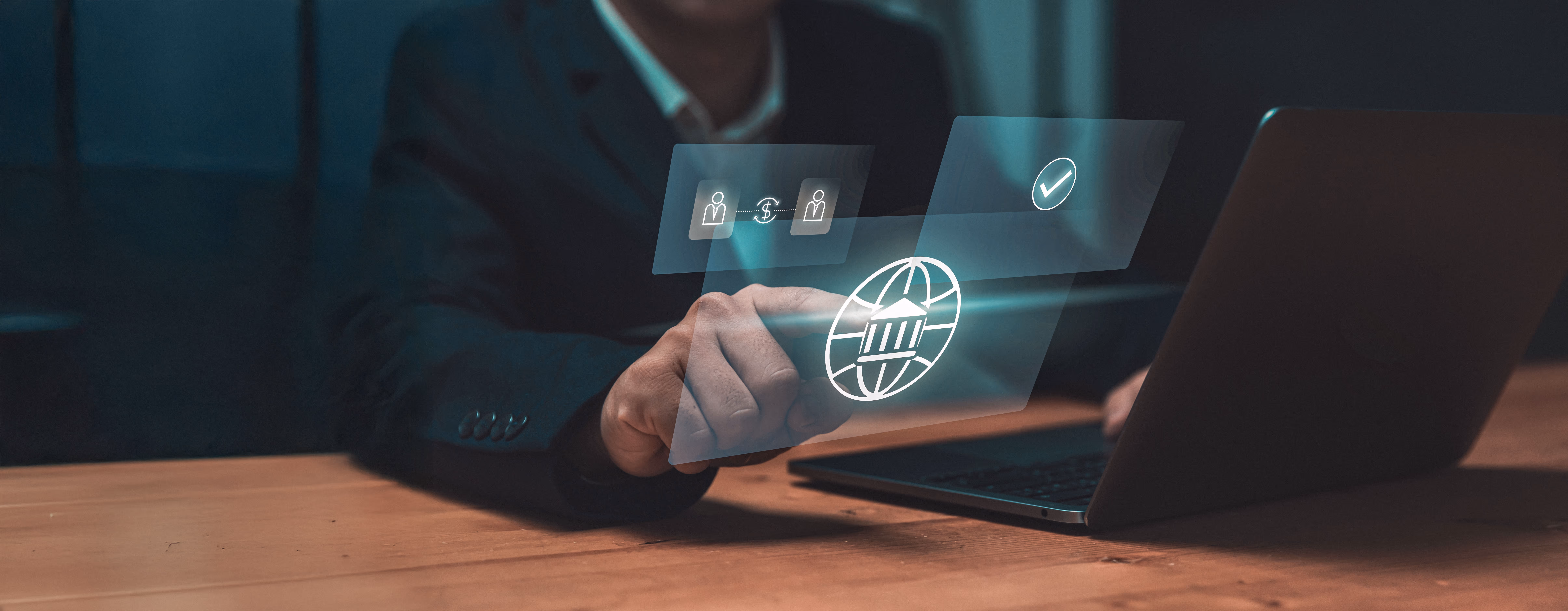 Person using a computer