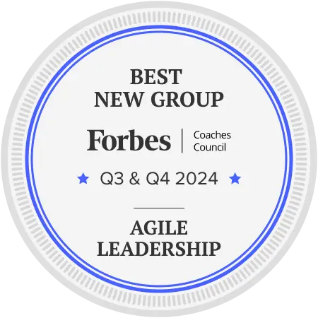 Forbes Best New Group Leader badge