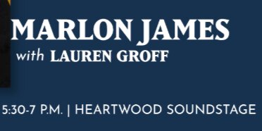 The Lynx Presents an evening with Marlon James