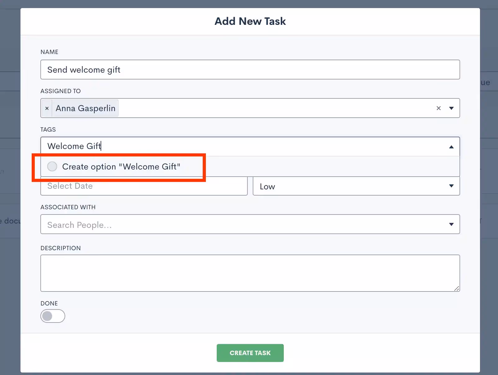 Task Tags