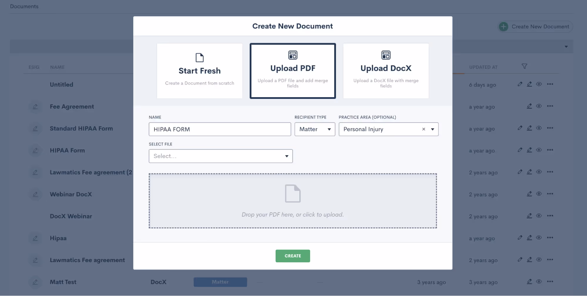 Creating a PDF Document Template