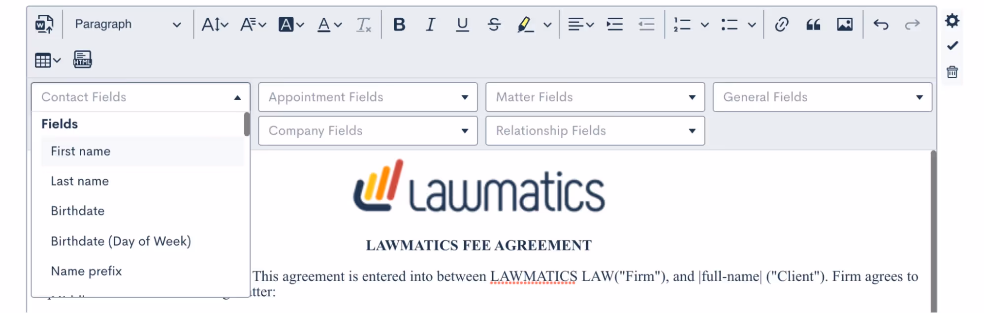 Drag over additional text fields