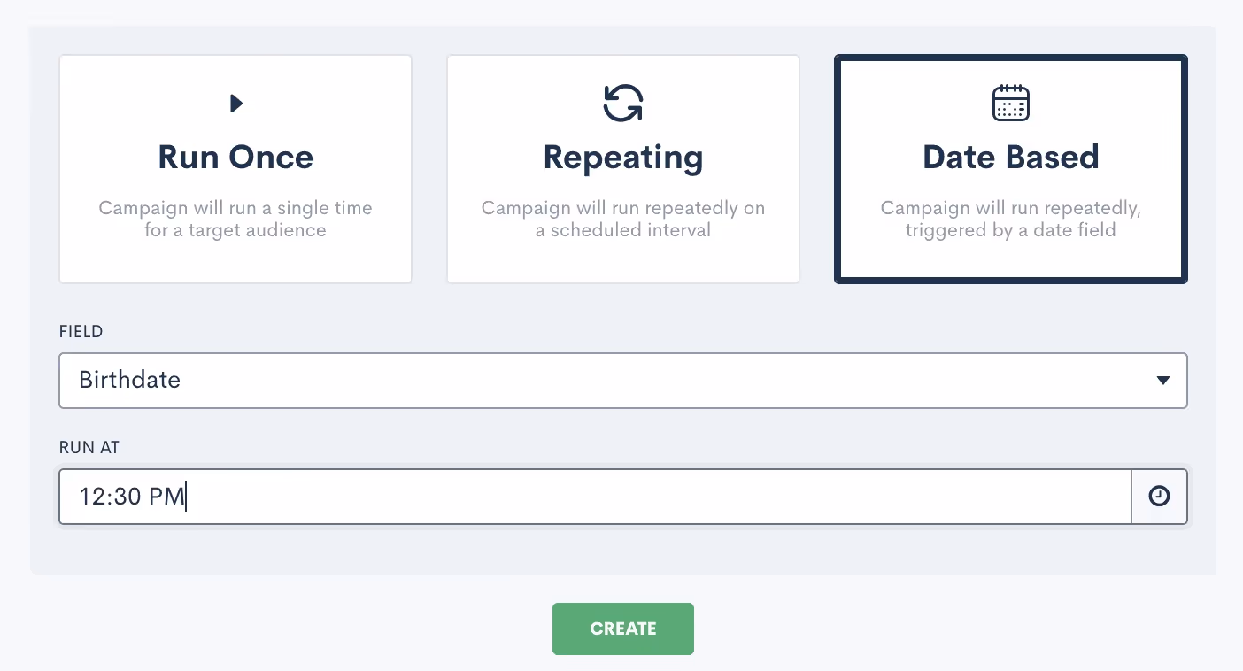 Date Based campaigns