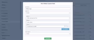 Custom field for tracking referral type in Lawmatics
