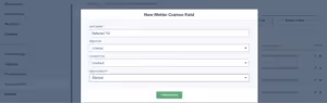 New matter custom field with the lookup type set to Contact in Lawmatics.