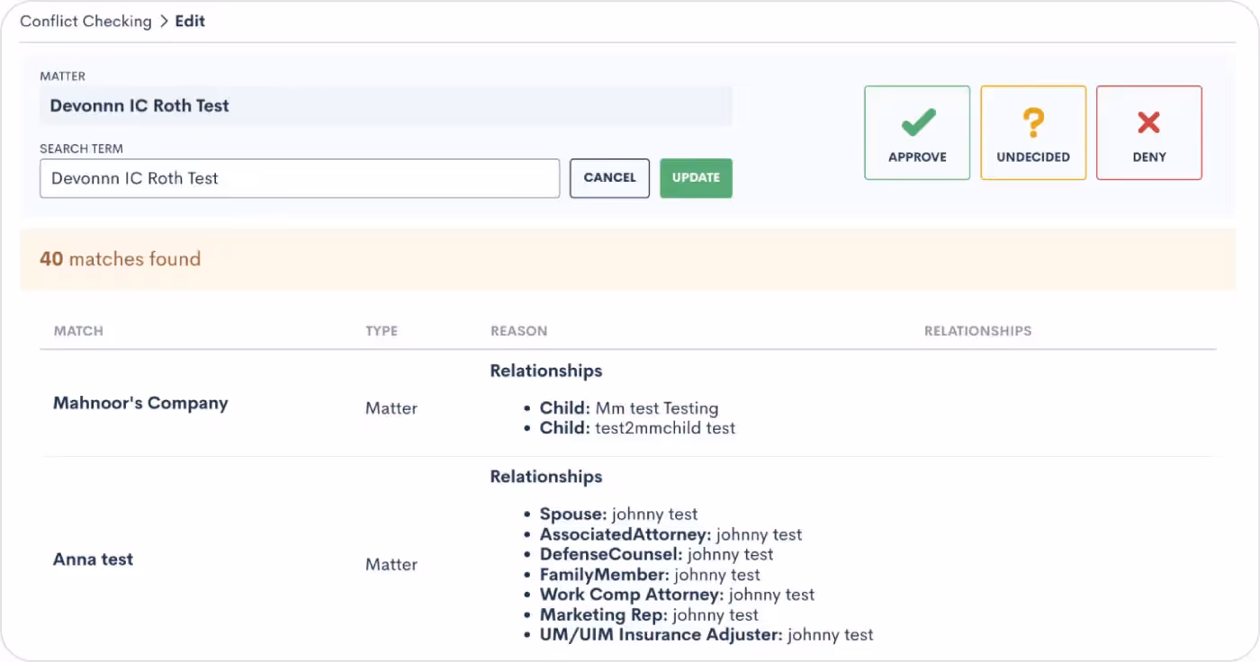 Streamline Conflict Checking