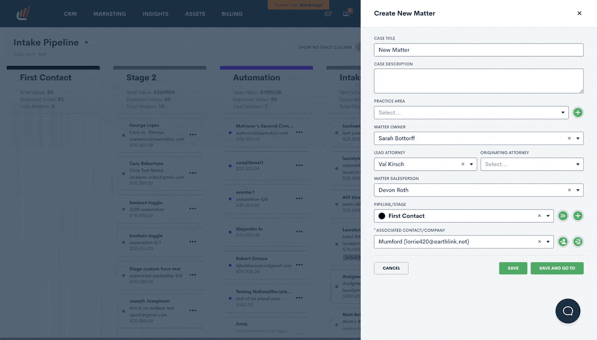 Add New Practice Areas from Practice Area Field Selection