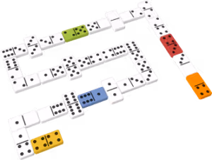 Path of dominoes