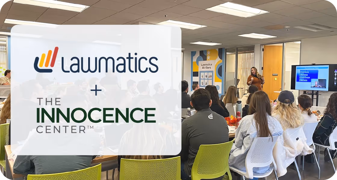 Lawmatics partnering with The Innocence Center