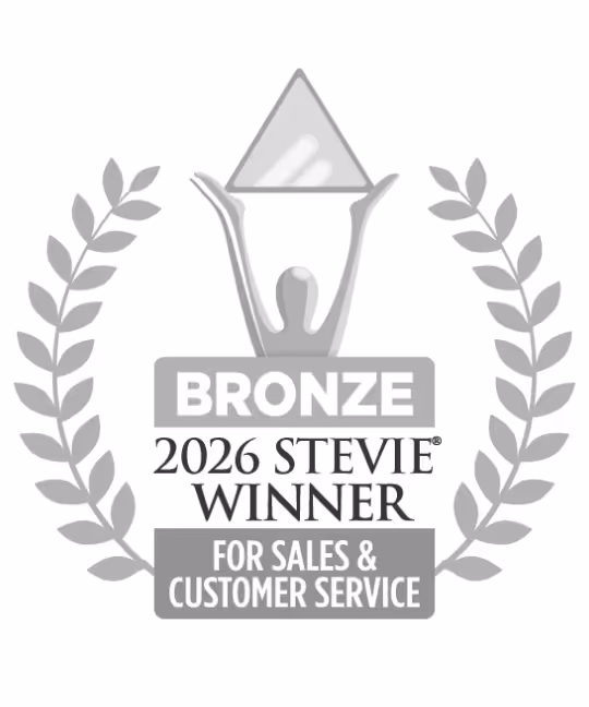 Bronze 2026 Stevie Winner For Sales Customer Service