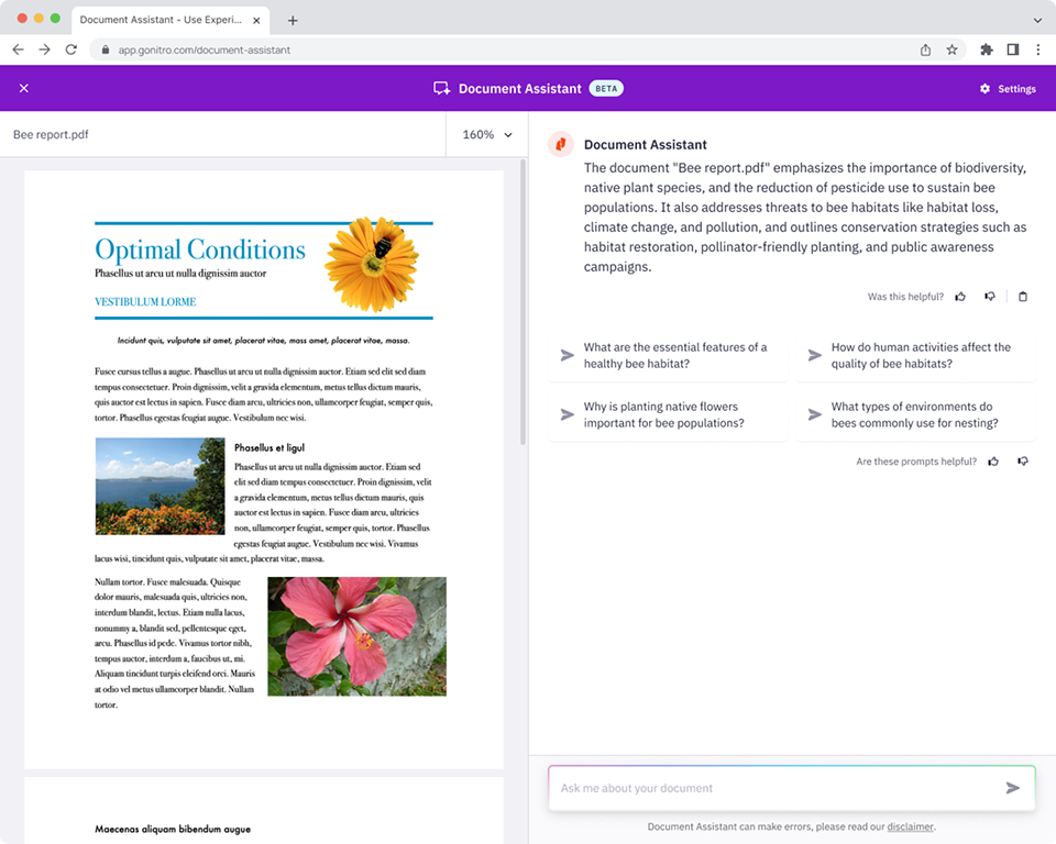 Nitro Document Assistant UI