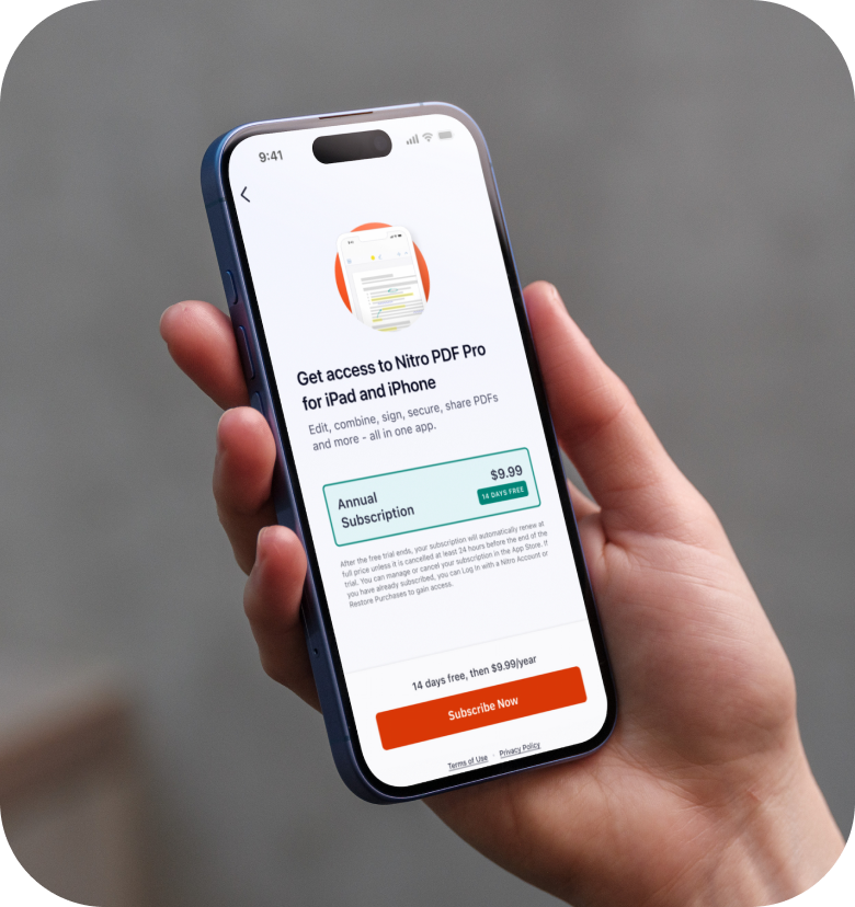 hand holding phone with IAP screen