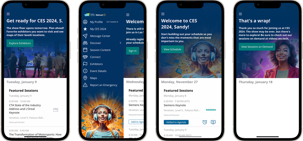 competitor screen shots - CES