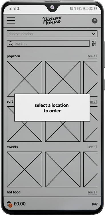 mid-fi prototype error screen