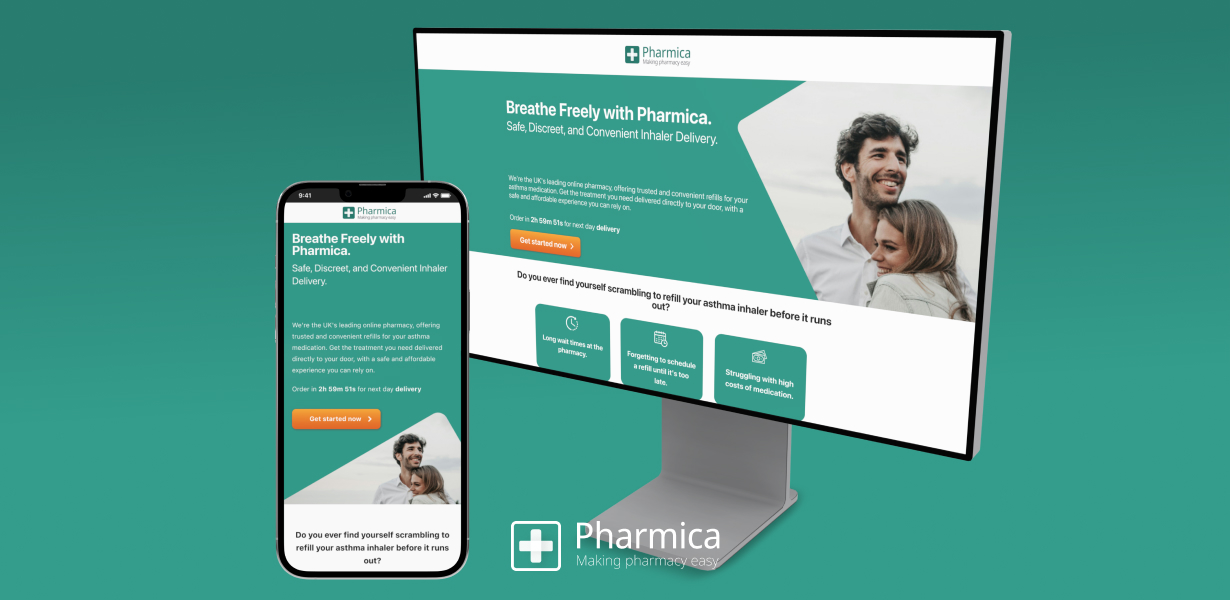 final design mock-ups, mobile & desktop
