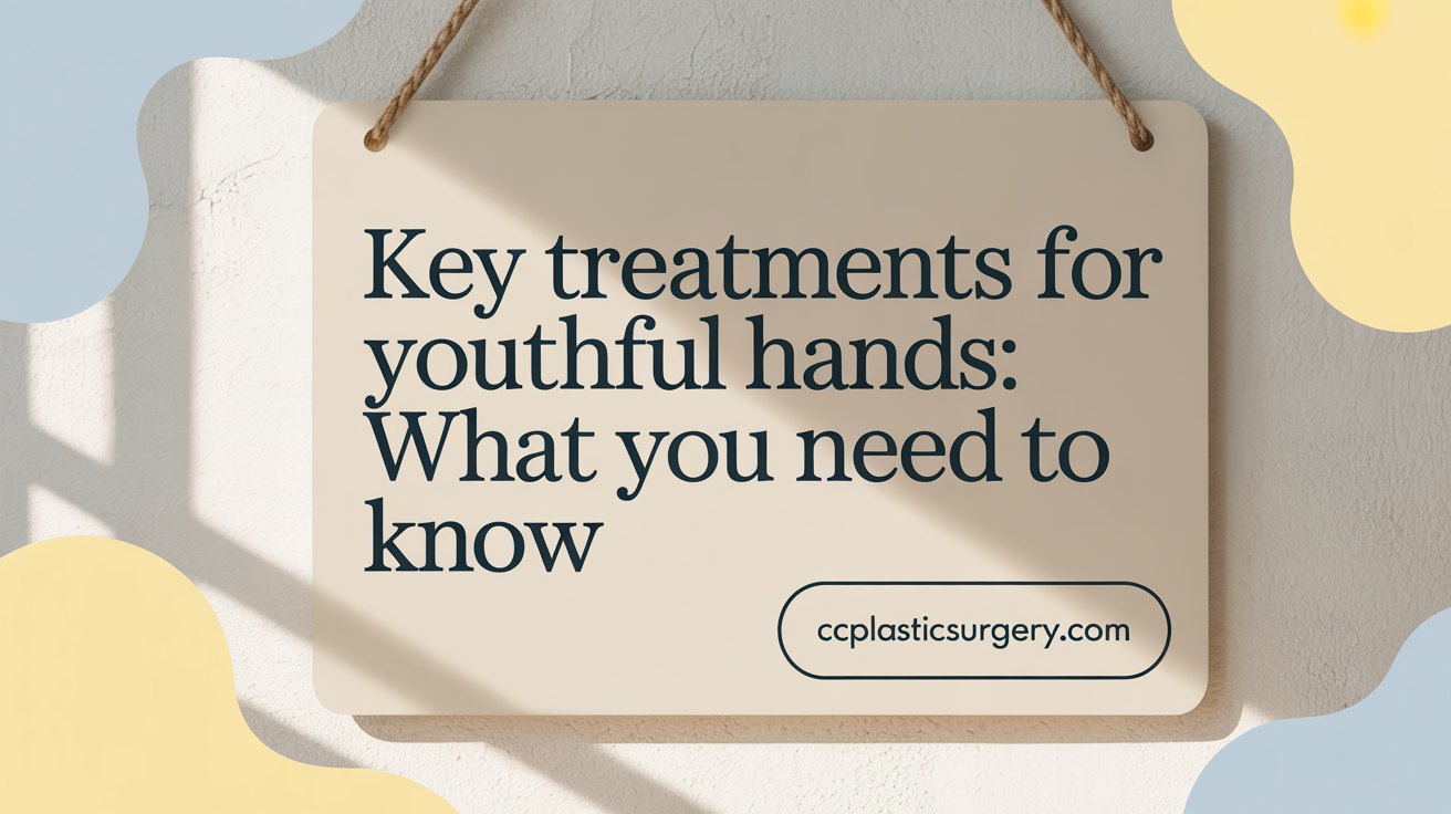 Key Treatments for Youthful Hands: What You Need to Know
