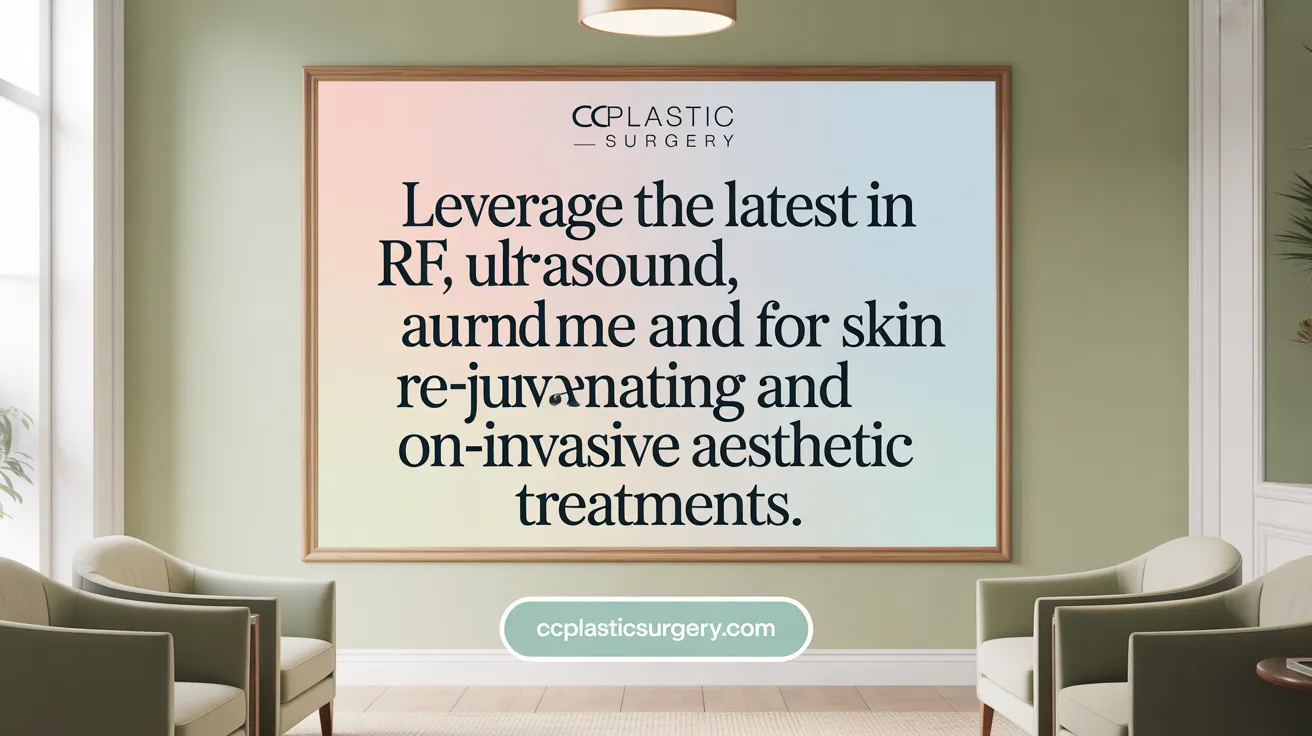 Leverage the latest in RF, ultrasound, and more for skin lifting and tightening.
