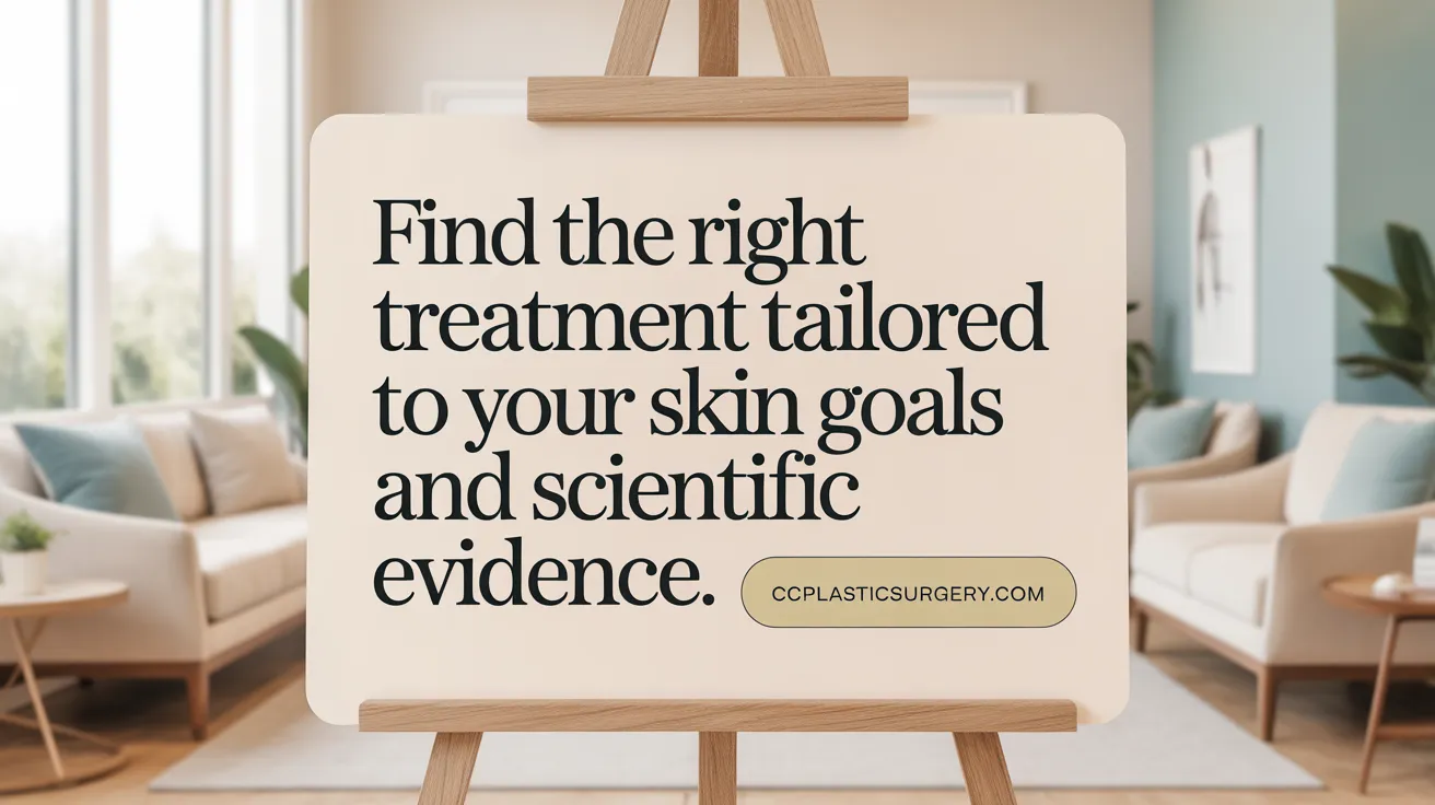 Find the right treatment tailored to your skin goals and scientific evidence.