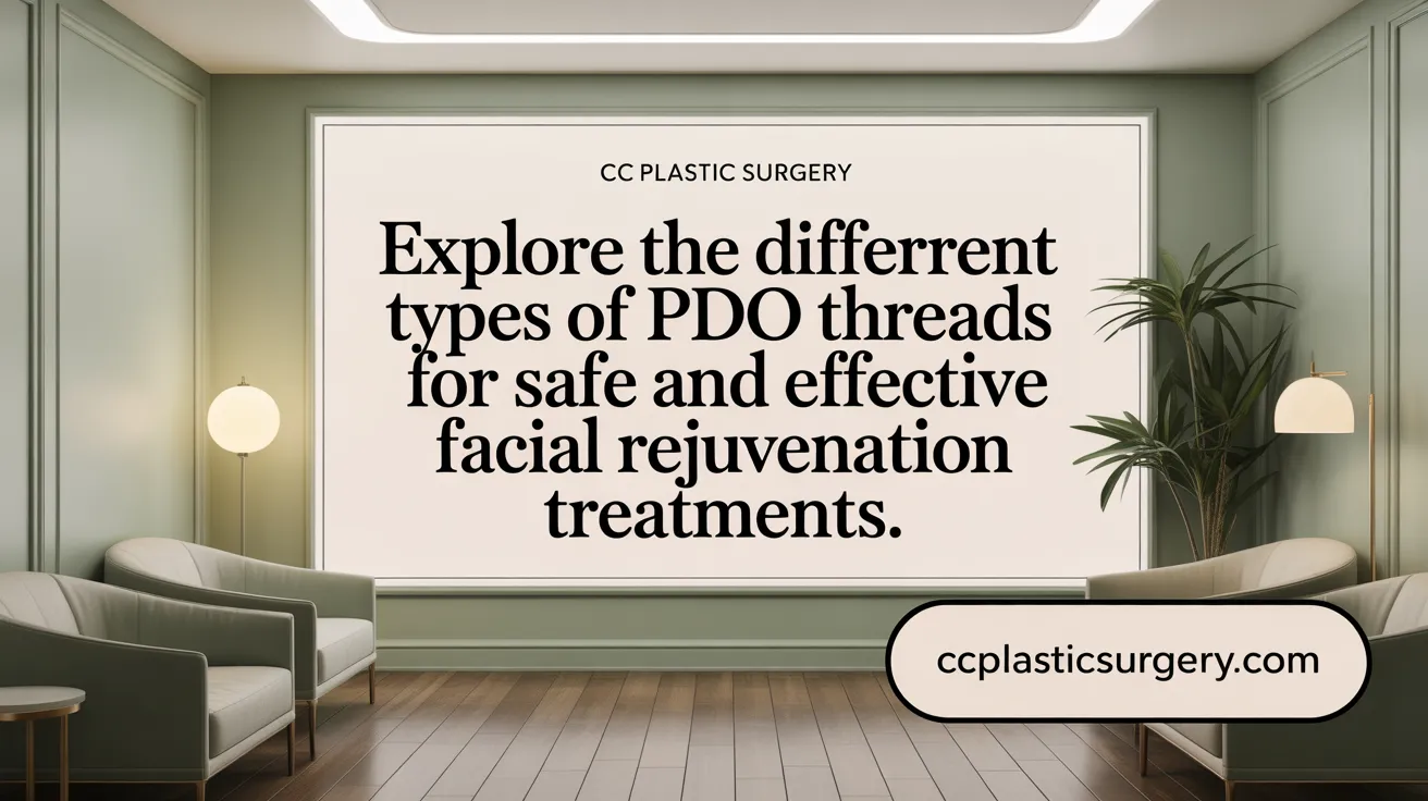 Explore the different types of PDO threads for customized facial rejuvenation.