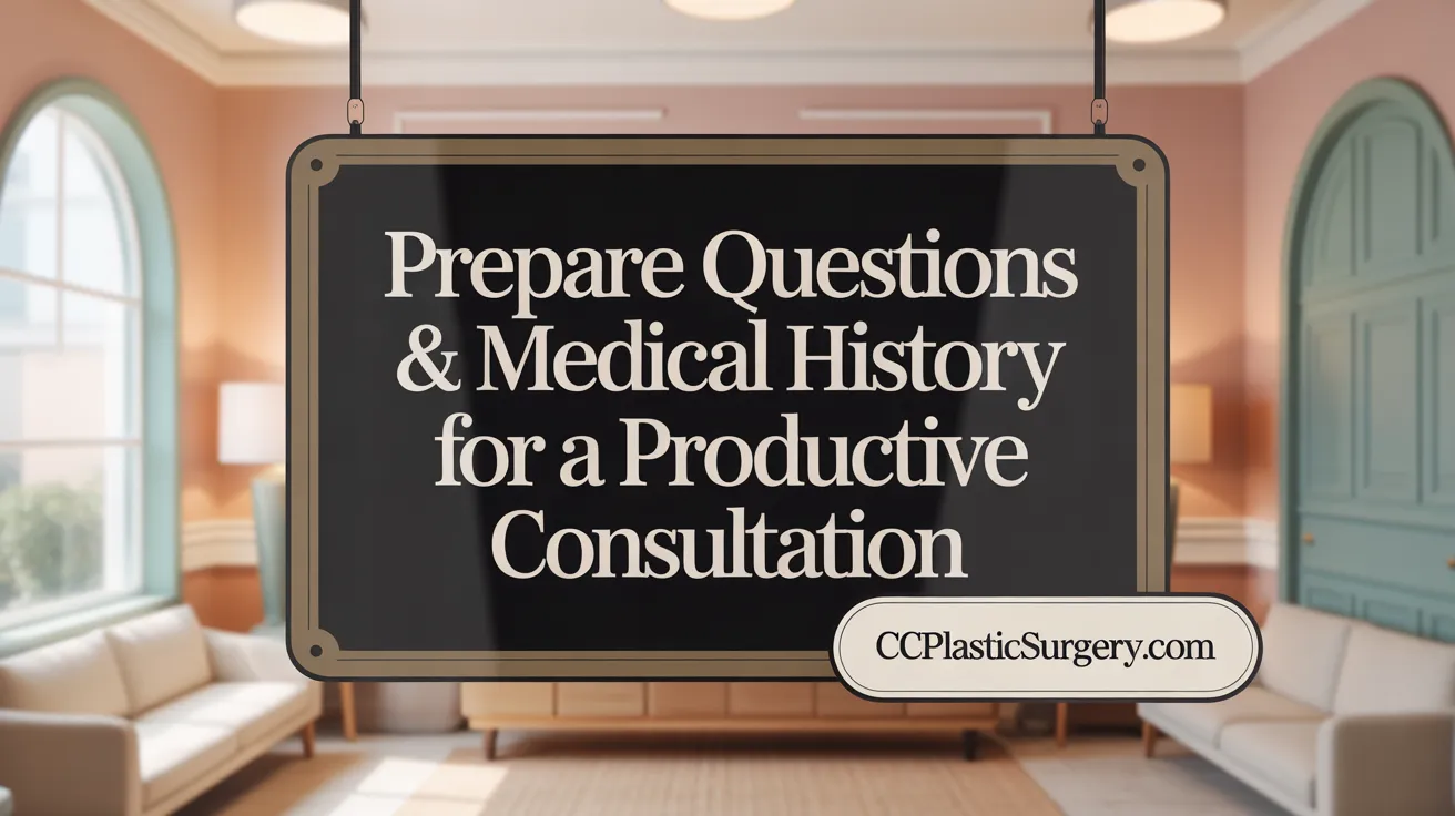 Prepare Questions &amp; Medical History for a Productive Consultation